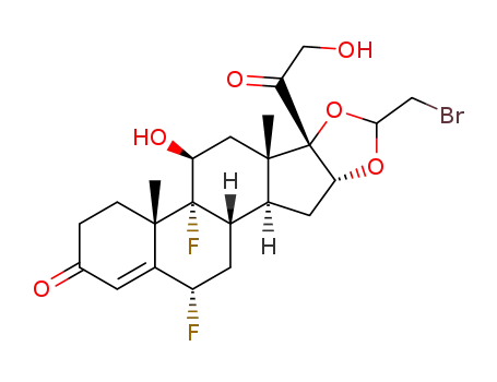 16α,17α-(2-Bromoethylidenedioxy)-6α,9α-difluoro-11β,21-dihydroxy-pregn-4-ene-3,20-dione