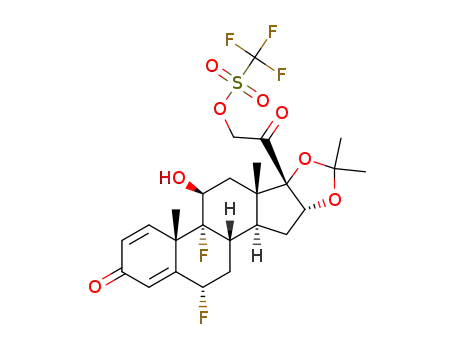 6α,9α-Difluoro-11β-hydroxy-16α,17α-isopropylidenedioxy-21-trifluoro-methanesulfonyloxy-pregna-1,4-diene-3,20-dione