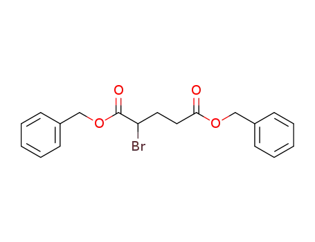 Molecular Structure of 596121-81-2 (Pentanedioic acid, 2-bromo-, bis(phenylmethyl) ester)