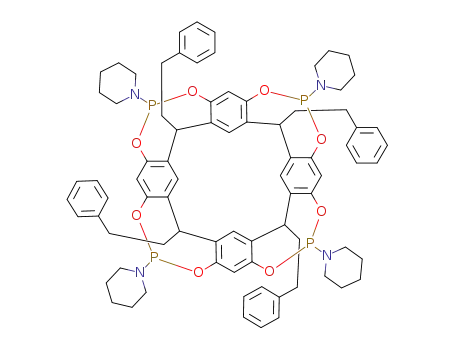 2,8,14,20-tetrakis(2-phenylethyl)-5,9,13,17-tetra(piperidin-1-yl)-2,20:3,19-dimetheno-1H,21H,23H,25H-bis[1,3,2]dioxaphosphocino[5,4-i:5'.4'-i']benzo[1.2-d:5.4-d']benzobis[1,3,2]dioxaphosphocine