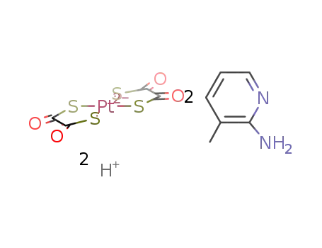 2-amino-3-methylpyridinium bis(1,2-dithiooxalato-S,S')platinate(II)
