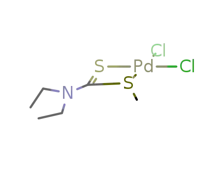 {Pd(II)(S-methyl N,N-diethyldithiocarbamate) Cl2}