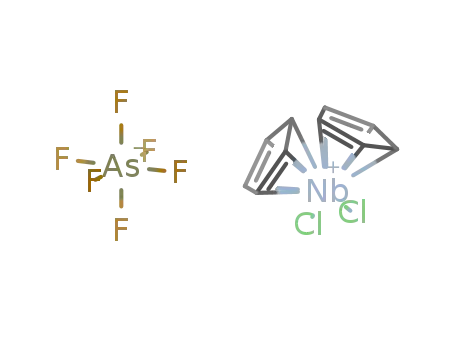 (η5-C5H5)2niobium(V)(Cl2) hexafluoroarsenate
