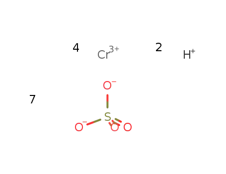 4Cr(3+)*2H(1+)*7SO4(2-)=Cr4H2(SO4)7