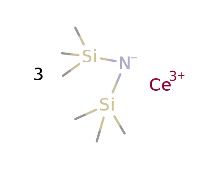 Molecular Structure of 41836-21-9 (Tris[N,N-bis(trimethylsilyl)amide]cerium(III))