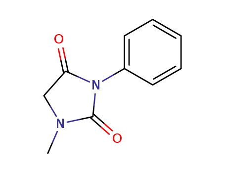 Molecular Structure of 2221-12-7 (2,4-Imidazolidinedione, 1-methyl-3-phenyl-)