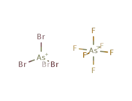 AsBr4(1+)*AsF6(1-)={AsBr4}{AsF6}