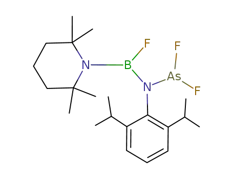 ((fluoro(2,2,6,6-tetramethylpiperidino)boryl)(2,6-diisopropylphenyl)amino)arsenic difluoride