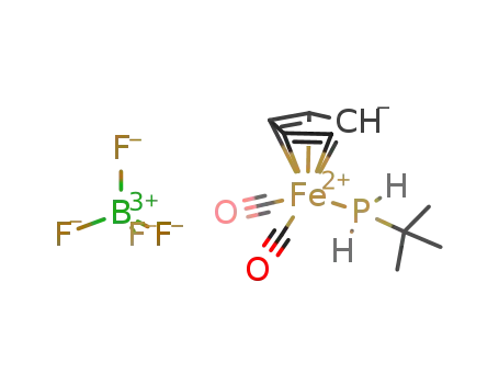 [(tert-butyl)phosphane]dicarbonyl(η(5)-cyclopentadienyl)iron(II) tetrafluoroborate