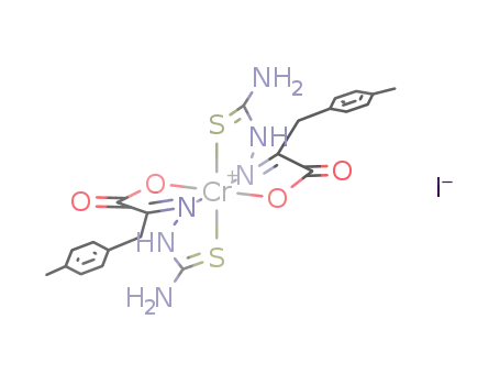 {Cr((4-methylphenyl)pyruvic acid thiosemicarbazone-H)2}I