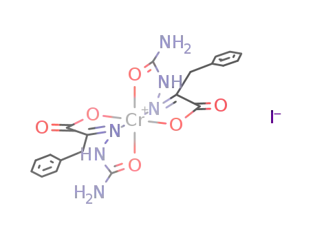 {Cr(phenylpyruvic acid semicarbazone-H)2}I