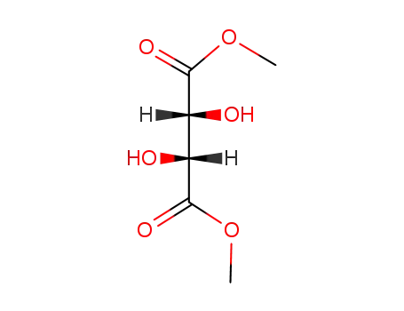 Molecular Structure of 608-68-4 ((+)-Dimethyl L-tartrate)