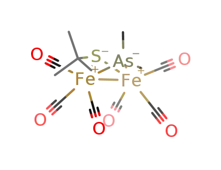Fe2(CO)6(SC(CH3)3)(As(CH3)2)