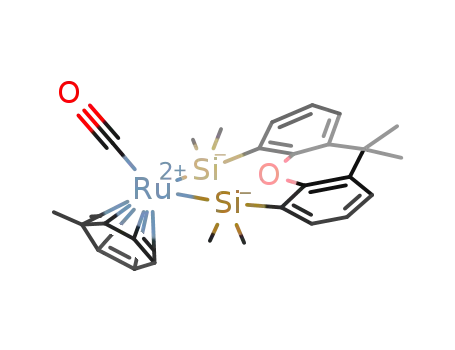 Ru(CO)(toluene)((9,9-dimethylxanthene-4,5-diyl)bis(dimethylsilyl))
