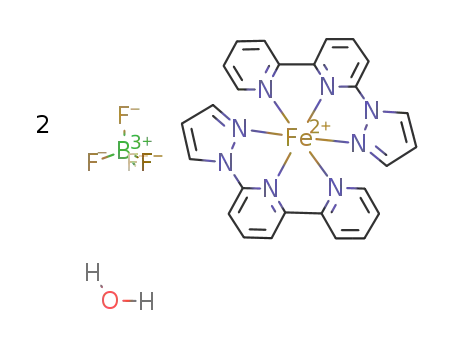[iron(II)((6-pyrazol-1-yl)-2,2'-bipyridine)](fluoroborate)2 monohydrate
