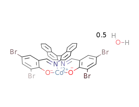 ((2,2'-([(M)-[1,1'-binaphthalene]-2,2'-diyl]bis[(nitrilo-κN)methylidyne])bis[4,6-dibromophenolato-κO])(2-))cobalt*0.5H2O