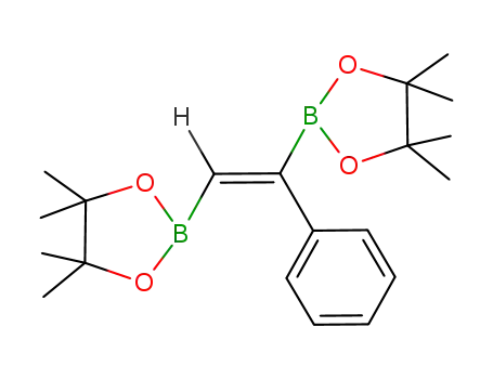 Molecular Structure of 562098-10-6 (1,3,2-Dioxaborolane,
2,2'-[(1Z)-1-phenyl-1,2-ethenediyl]bis[4,4,5,5-tetramethyl-)