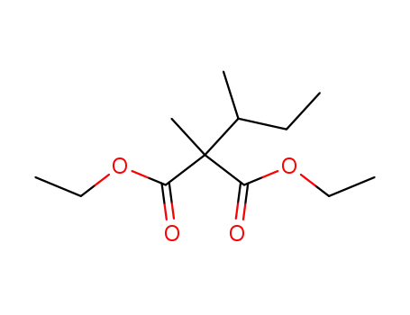 Molecular Structure of 64770-18-9 (Propanedioic acid, methyl(1-methylpropyl)-, diethyl ester)
