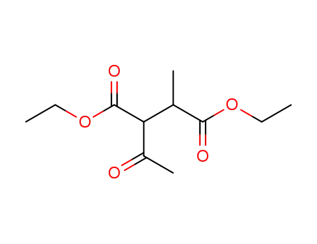 Molecular Structure of 1113-77-5 (3-Acetyl-2-methylbutanedioic acid diethyl ester)