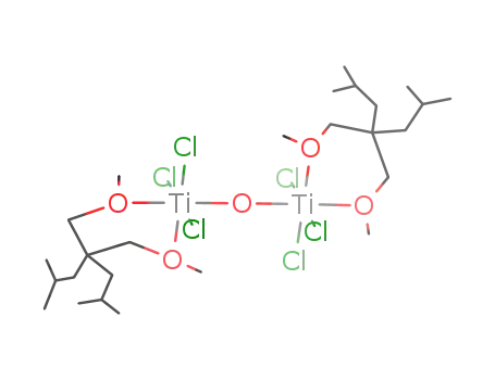 μ-oxo-bis{trichloro(2,2-diisobutyl-1,3-dimethoxypropane-O,O')titanium(IV)}
