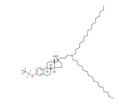 3-tert-butyldimethylsilyloxy-17α-[3-N,N-dihexadecyl(amino)propane]-17β-estradiol