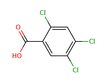Molecular Structure of 50-82-8 (2,4,5-Trichlorobenzoic acid)