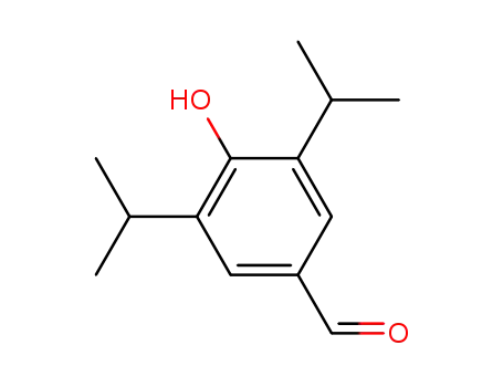 Molecular Structure of 10537-86-7 (4-hydroxy-3,5-bis(isopropyl)benzaldehyde)