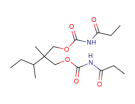 2,3-Dimethyl-1-(N-propionyl-carbamoyloxy)-2-(N-propionyl-carbamoyloxymethyl)-pentan