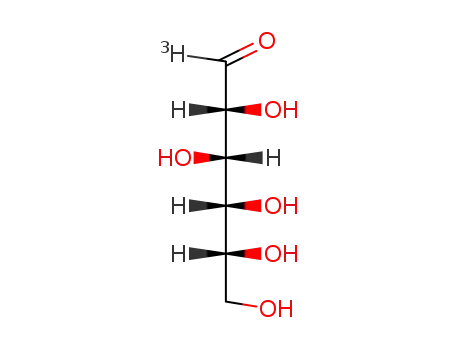 Molecular Structure of 33417-97-9 (D-(1-~3~H)glucose)