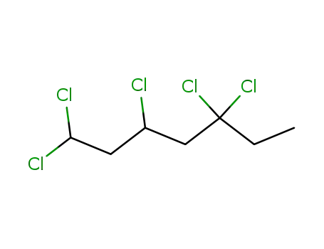 Molecular Structure of 62619-23-2 (Heptane, 1,1,3,5,5-pentachloro-)