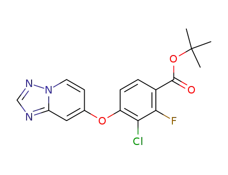tert-butyl 4-([1,2,4]triazolo[1,5-a]pyridin-7-yloxy)-3-chloro-2-fluorobenzoate