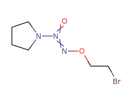 O2-2-bromoethyl pyrrolidinyl diazen-1-ium-1,2-diolate