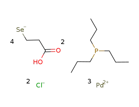 [Pd3Cl2(μ-SeCH2CH2COOH)4(PnPr3)2]