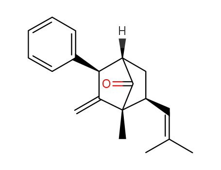 (1R*,3R*,4S*,6S*)-1-methyl-2-methylene-6-(2-methylprop-1-enyl)-3-phenylbicyclo[2.2.1]heptan-7-one