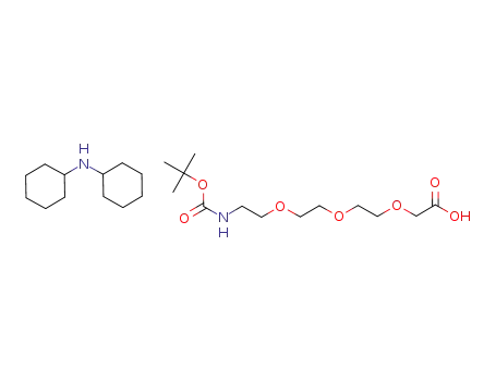 11-(t-butoxycarbonylamino)-3,6,9-trioxaundecanoic acid-dicyclohexylammonium salt