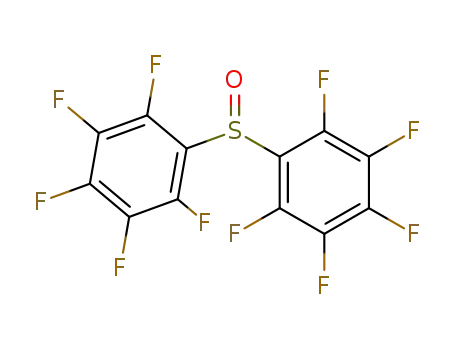 Molecular Structure of 26346-84-9 (Benzene, 1,1'-sulfinylbis[2,3,4,5,6-pentafluoro-)