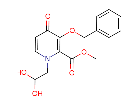 Methyl 1-(2,2-dihydroxyethyl)-4-oxo-3-[(phenylmethyl)oxy]-1,4-dihydro-2-pyridinecarboxylate