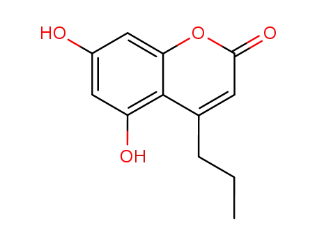 2H-1-Benzopyran-2-one, 5,7-dihydroxy-4-propyl-