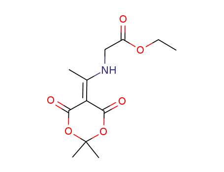 ethyl 2-(1-(2,2-dimethyl-4,6-dioxo-1,3-dioxan-5-ylidene)ethylamino)acetate