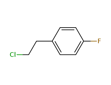 Molecular Structure of 332-43-4 (1-(2-CHLOROETHYL)-4-FLUOROBENZENE)