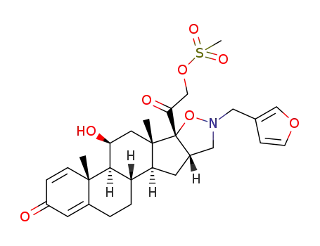 methanesulfonic acid 2-((4aR,4bS,5S,6aS,6bR,9aS,10aS,10bS)-8-furan-3-ylmethyl-5-hydroxy-4a,6a-dimethyl-2-oxo-2,4a,4b,5,6,6a,8,9,9a,10,10a,10b,11,12-tetradecahydro-7-oxa-8-aza-pentaleno[2,1-a]phenanthren-6b-yl)-2-oxo-ethyl ester