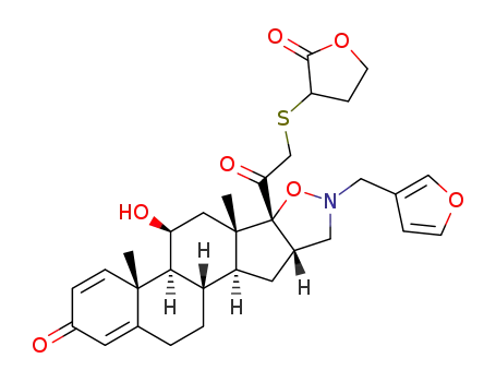 (4aR,4bS,5S,6aS,6bR,9aS,10aS,10bS)-8-furan-3-ylmethyl-5-hydroxy-4a,6a-dimethyl-6b-[2-(2-oxo-tetrahydro-furan-3-ylsulfanyl)-acetyl]4a,4b,5,6,6a,6b,8,9,9a,10,10a,10b,11,12-tetradecahydro-7-oxa-8-aza-pentaleno[2,1-a]phenanthren-2-one