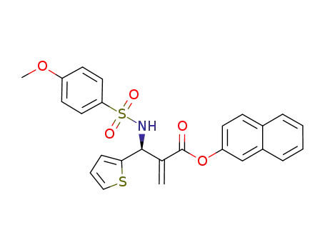 (S)-naphthalen-2-yl 2-((4-methoxyphenylsulfonamido)(thiophen-2-yl)methyl)acrylate