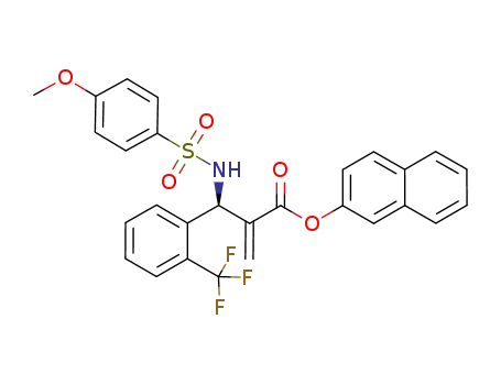 (R)-naphthalen-2-yl 2-((4-methoxyphenylsulfonamido)(2-(trifluoromethyl)phenyl)methyl)acrylate