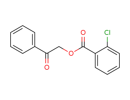 Molecular Structure of 55153-25-8 (2-Chlorobenzoic acid phenacyl ester)