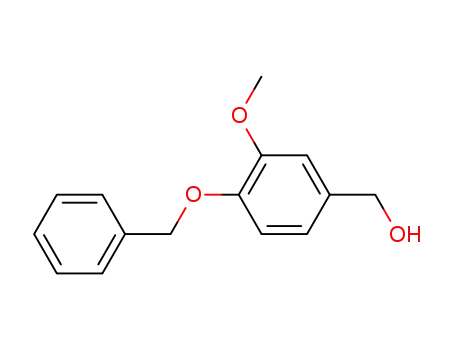 Molecular Structure of 33693-48-0 (4-BENZYLOXY-3-METHOXYBENZYL ALCOHOL)