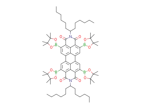 N,N'-bis(1-hexylheptyl)-2,5,8,11-tetra(4,4,5,5-tetramethyl-1,3,2-dioxaborolan-2-yl)perylene-3,4:9,10-tetracarboxylic acid bisimide