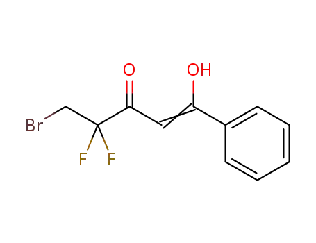 5-bromo-4,4-difluoro-1-hydroxy-1-phenylpent-1-en-3-one