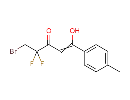 5-bromo-4,4-difluoro-1-hydroxy-1-(4-methylphenyl)pent-1-en-3-one