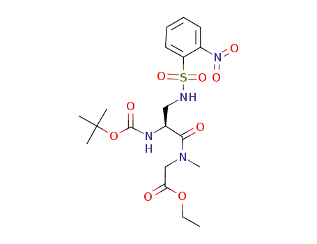 {[(S)-2-tert-butoxycarbonylamino-3-(2-nitrobenzenesulfonylamino)propionyl]methylamino}acetic acid ethyl ester